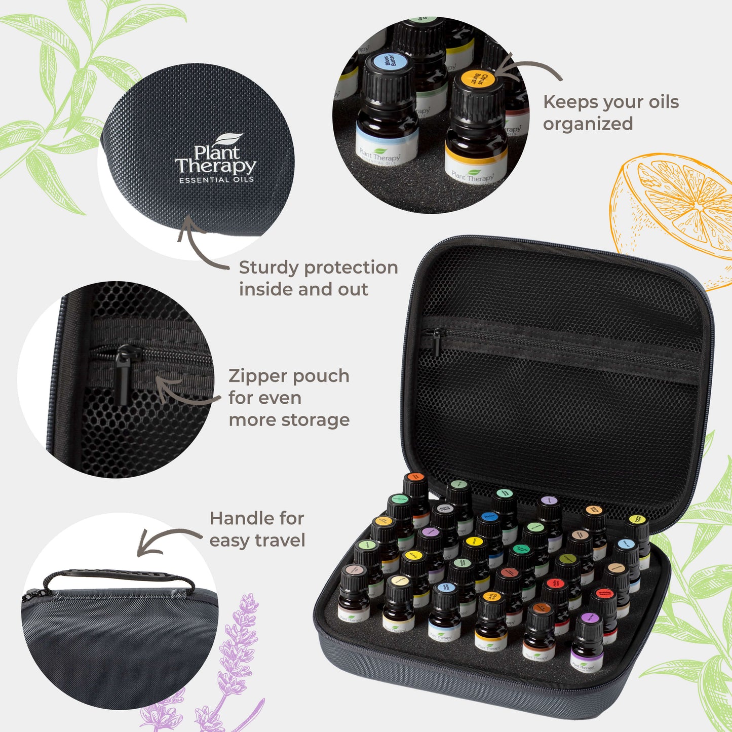15 & 15 Essential Oil Set with Carrying Case