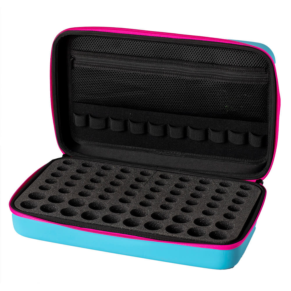 70-Count XL Hard-Top Carrying Cases - Light Blue