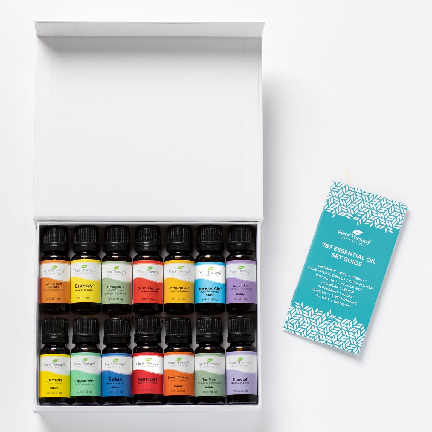 Image of 7 & 7 Essential Oil Set box and informational insert