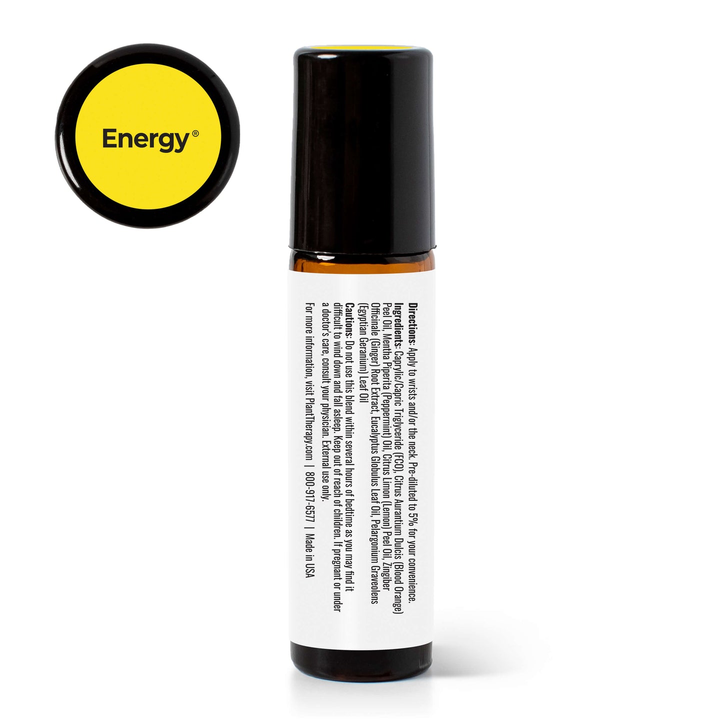 Energy Essential Oil Blend Pre-Diluted Roll-On