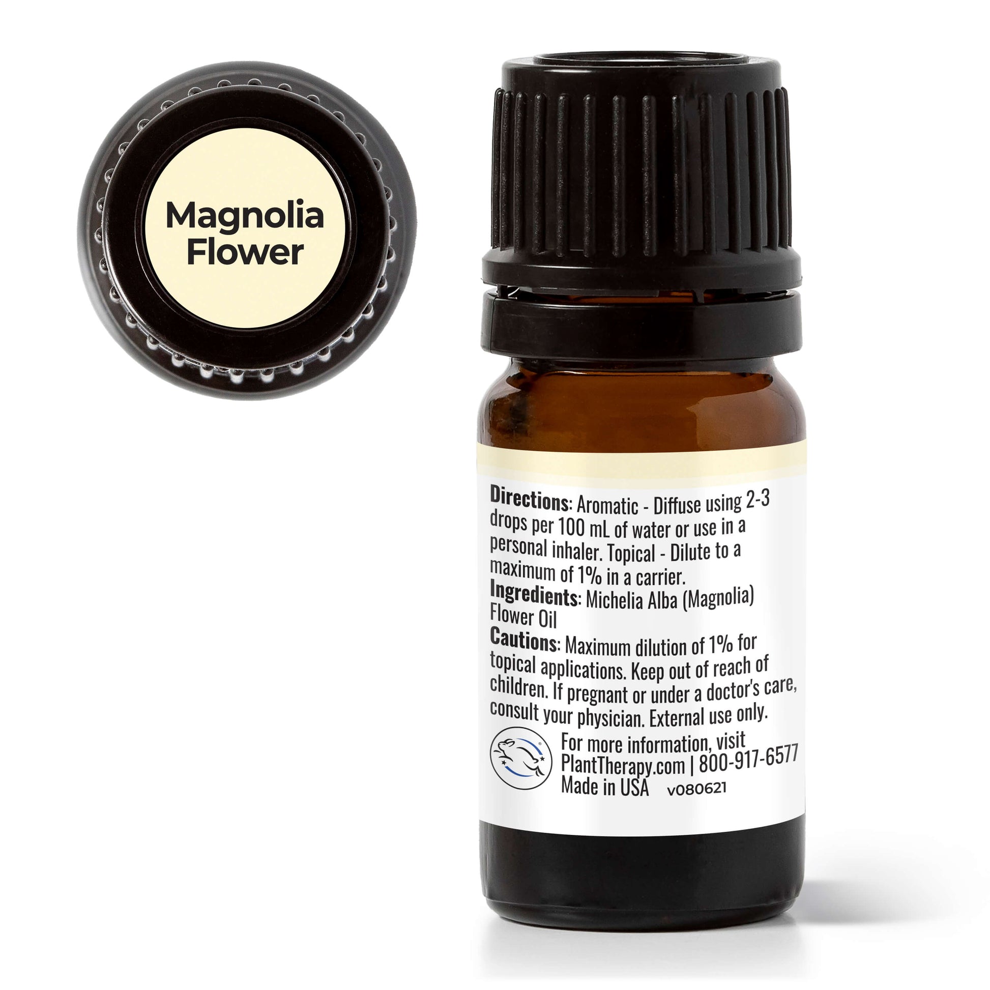 Plant Therapy Magnolia Flower Essential Oil 2.5 mL (1/12)100% Pure,  Undiluted 