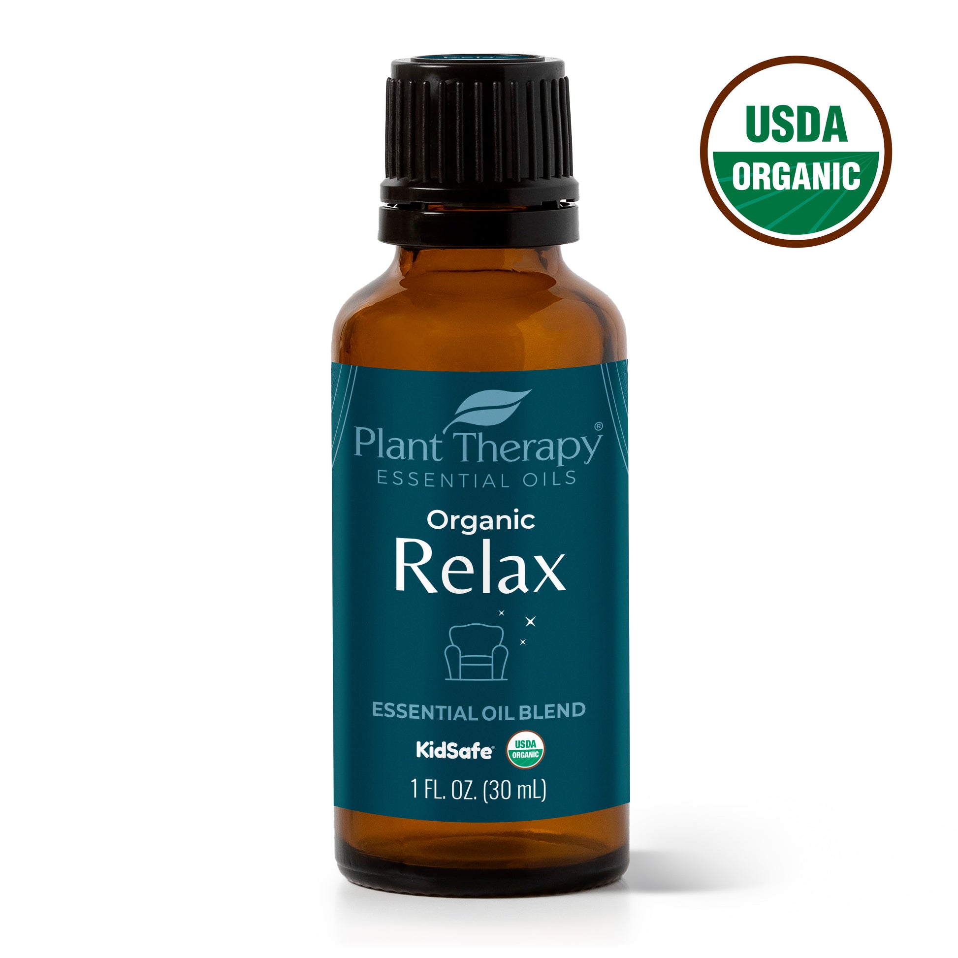 Plant Therapy Organic Relax Essential Oil Blend 100% Pure, Undiluted, Natural Aromatherapy, Therapeutic Grade 30 ml (1 oz)