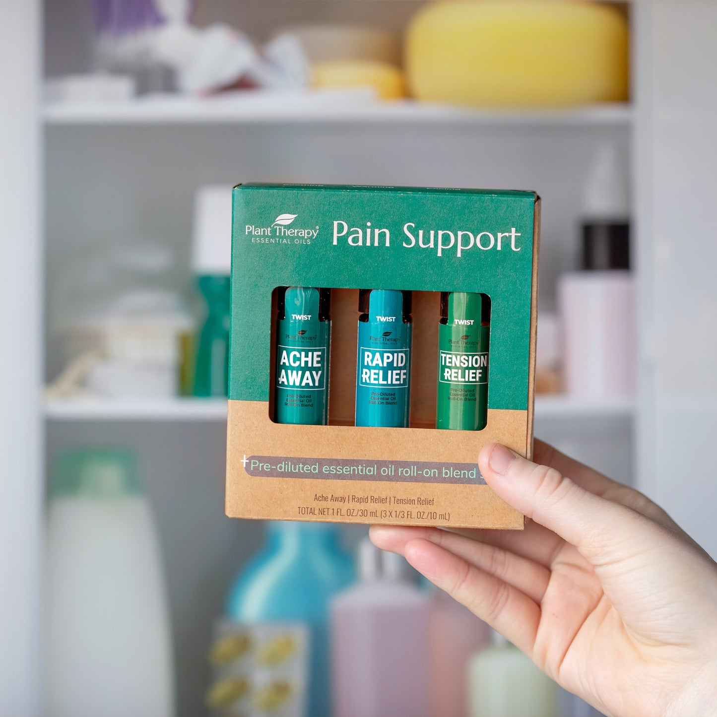 Pain Support Essential Oil Blend Roll On Set