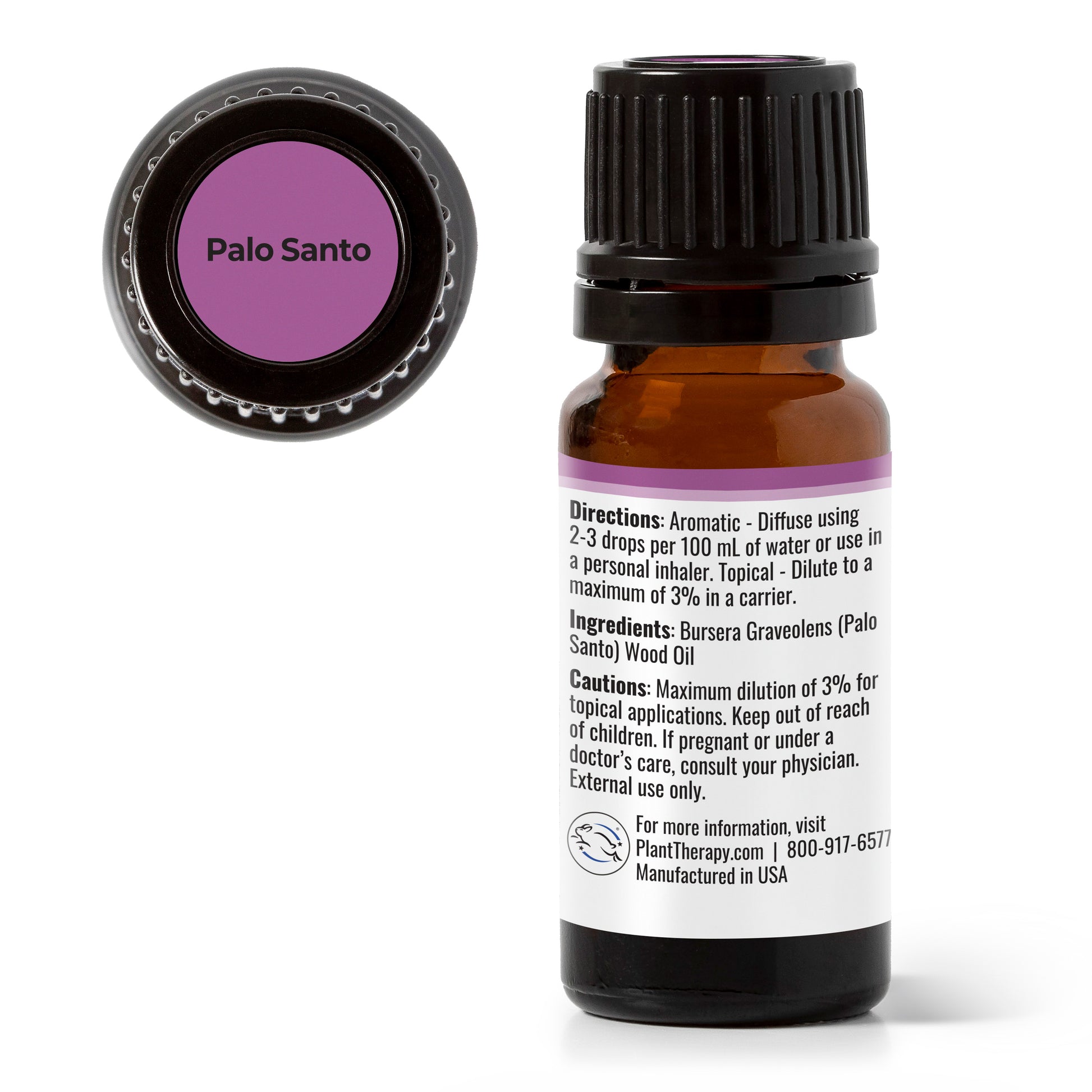 Plant Therapy Palo Santo Essential Oil 5 ml (1/6 oz) 100% Pure, Undiluted, Therapeutic Grade.