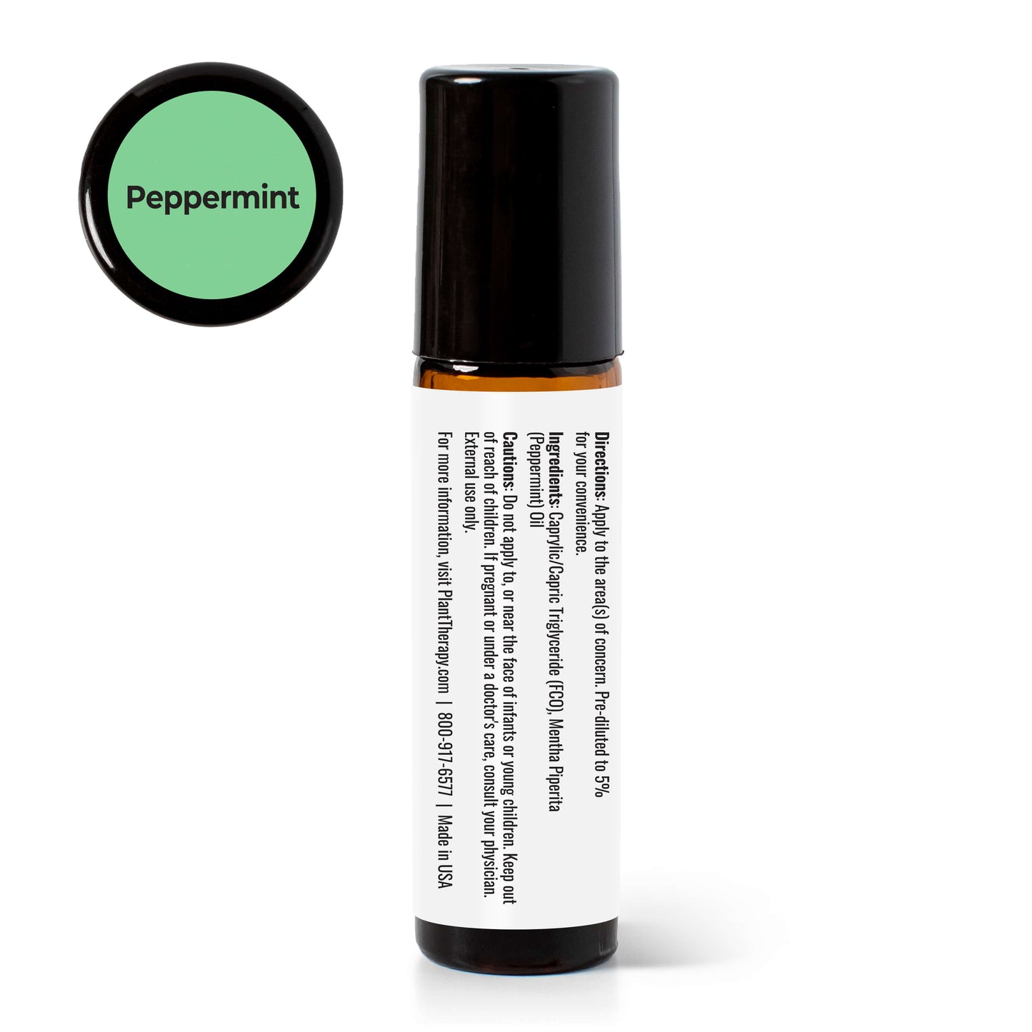 Peppermint Essential Oil Pre-Diluted Roll-On