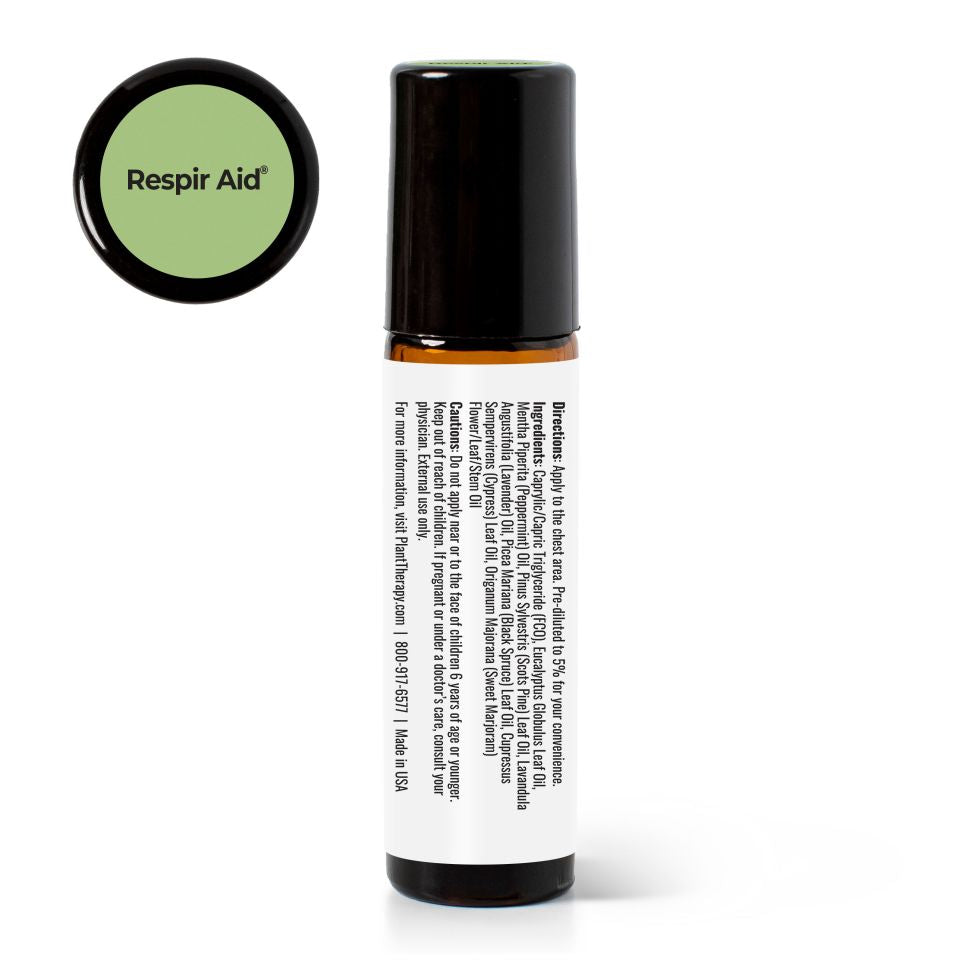 Respir Aid Essential Oil Blend Pre-Diluted Roll-On