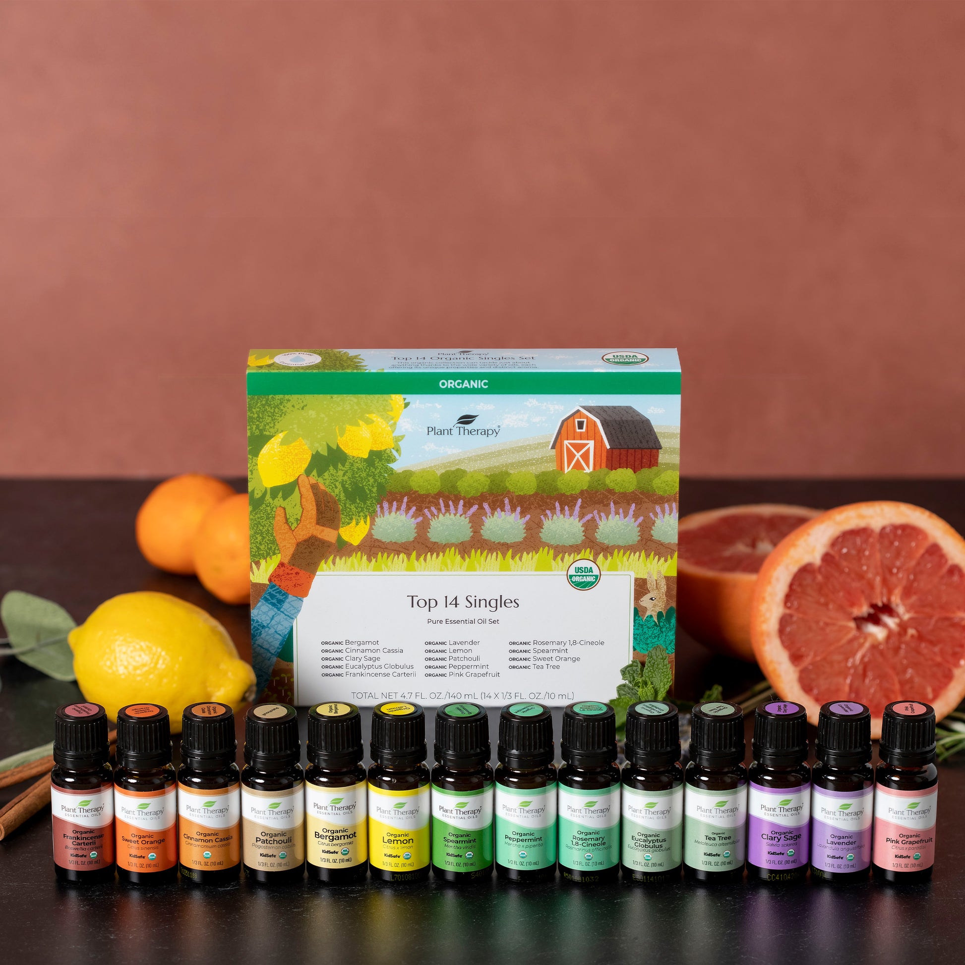 Plant Therapy Organic Singles 10mL Essential Oil Sampler Pack, Set of 6 (2  Pack), 1 Piece - Kroger