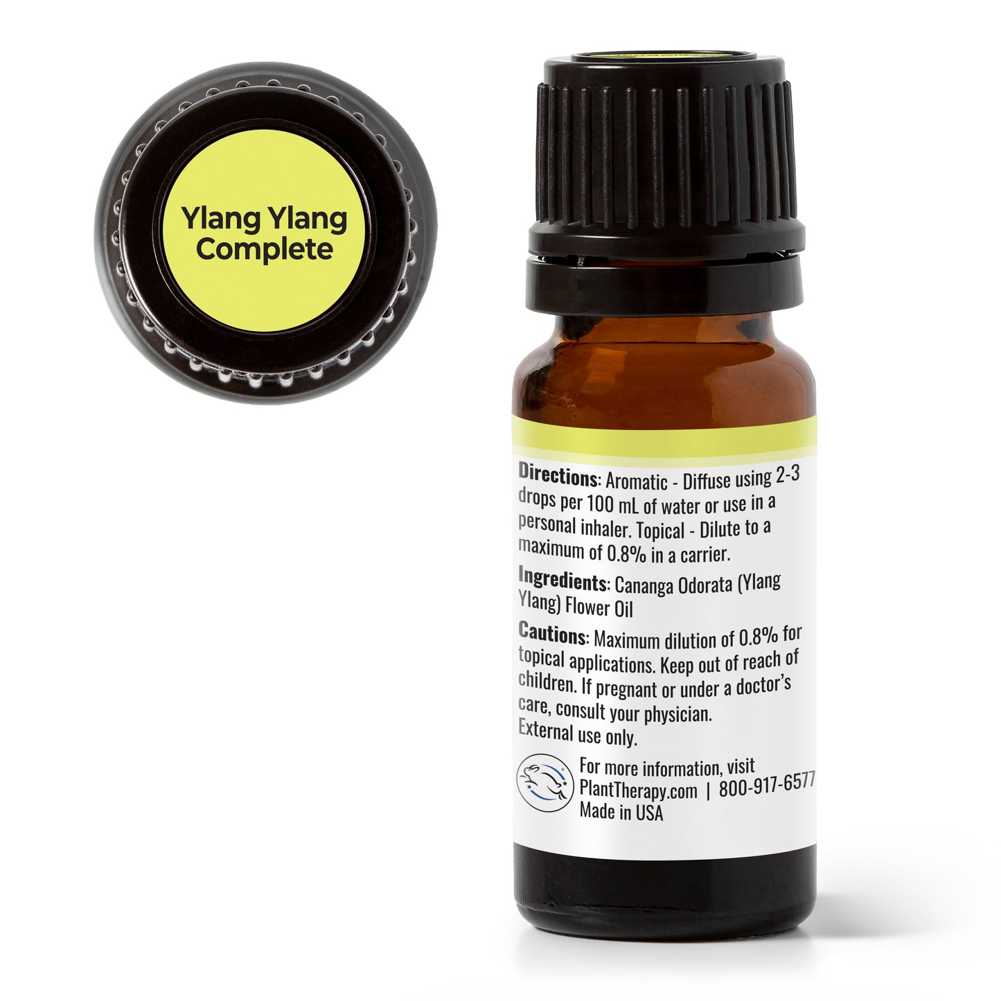 Ylang Ylang Complete Essential Oil back label